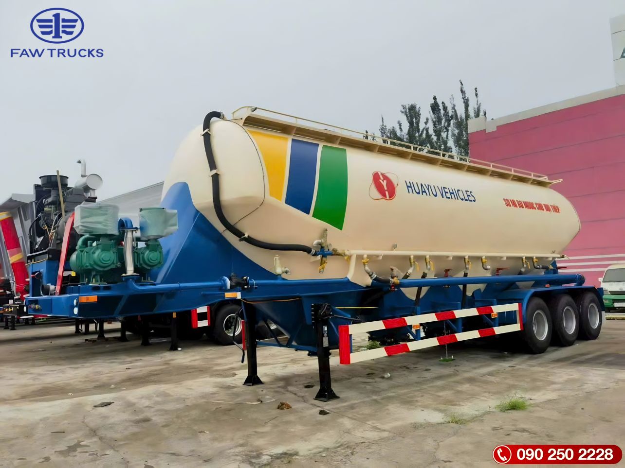 Mooc Bồn Xi Măng Rời HUAYUDA 30 Khối 3 Rốn Xả